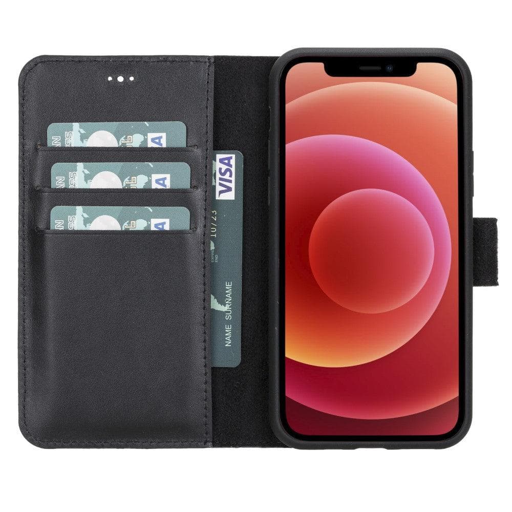 Magic iPhone 11 Series Detachable Genuine Leather Wallet Case - MW