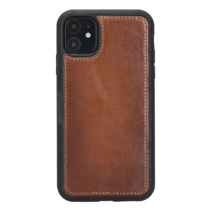 Magic iPhone 11 Series Detachable Genuine Leather Wallet Case - MW