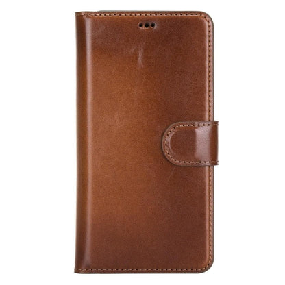 Magic iPhone 11 Series Detachable Genuine Leather Wallet Case - MW