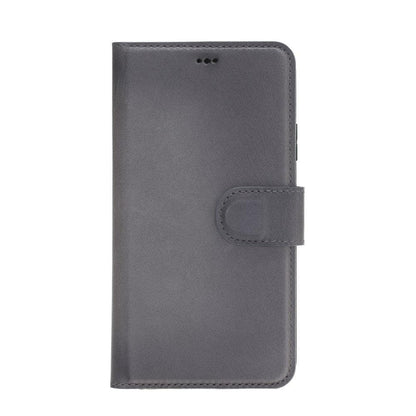 Magic iPhone 11 Series Detachable Genuine Leather Wallet Case - MW