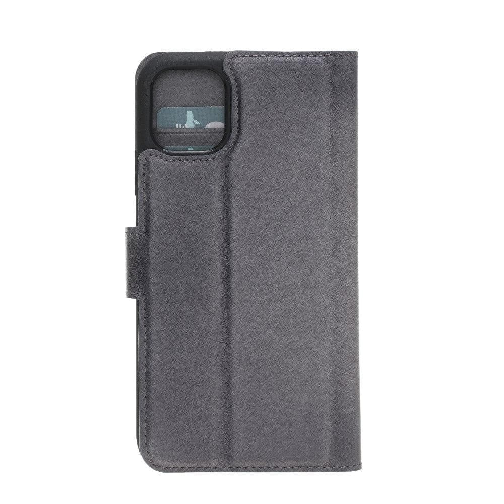 Magic iPhone 11 Series Detachable Genuine Leather Wallet Case - MW