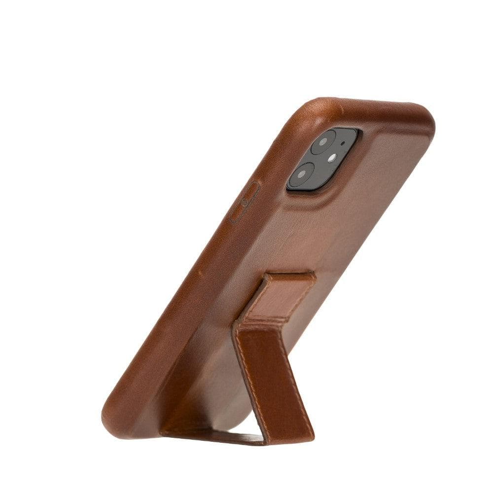 Rock Cover Stand iPhone 11 Series Genuine Leather Case / RCS