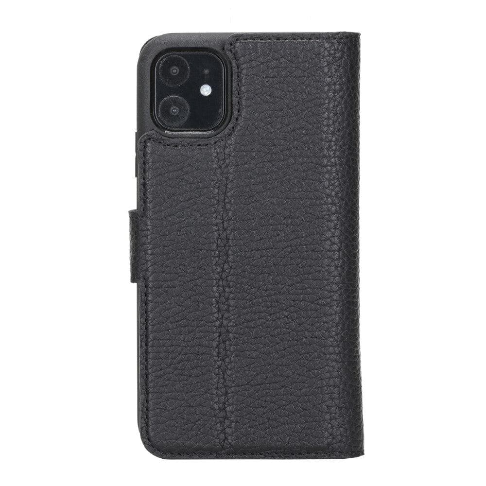 Magic iPhone 12 Series Detachable Genuine Leather Wallet Case - MW