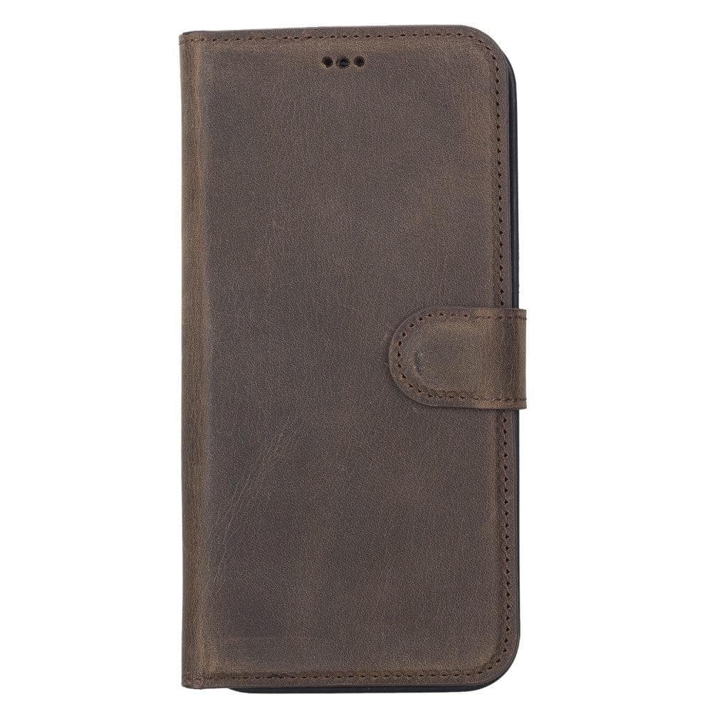 Magic iPhone 12 Series Detachable Genuine Leather Wallet Case - MW