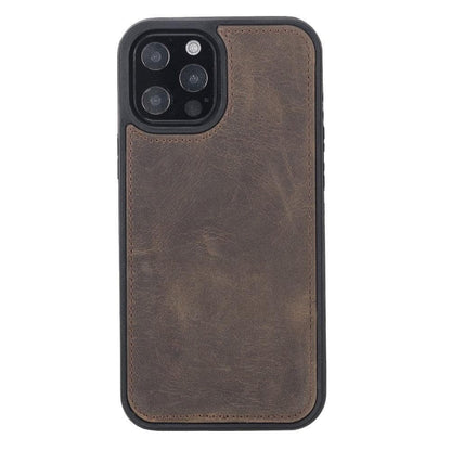 Magic iPhone 12 Series Detachable Genuine Leather Wallet Case - MW