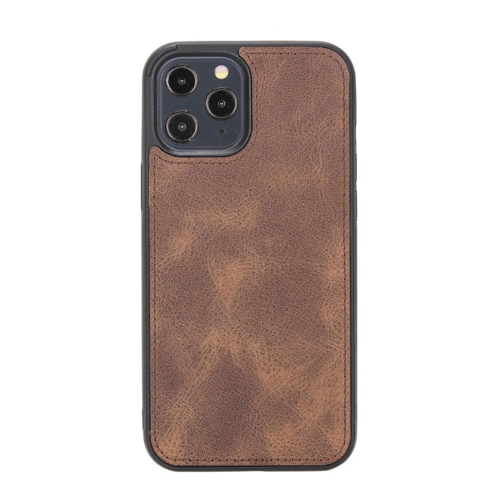 Magic iPhone 12 Series Detachable Genuine Leather Wallet Case - MW