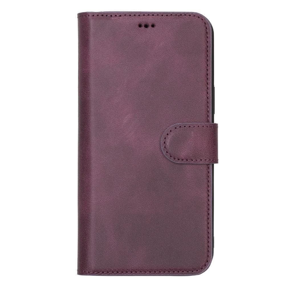 Magic iPhone 12 Series Detachable Genuine Leather Wallet Case - MW