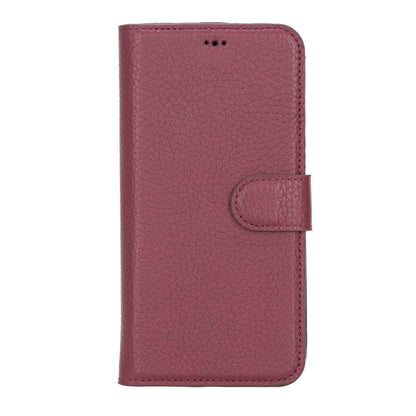 Magic iPhone 12 Series Detachable Genuine Leather Wallet Case - MW