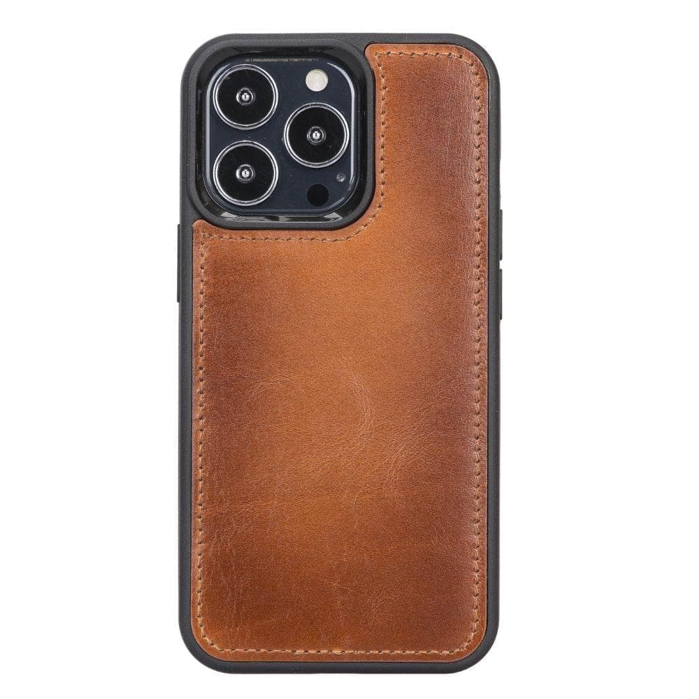 Magic iPhone 13 Series Detachable Genuine Leather Wallet Case - MW