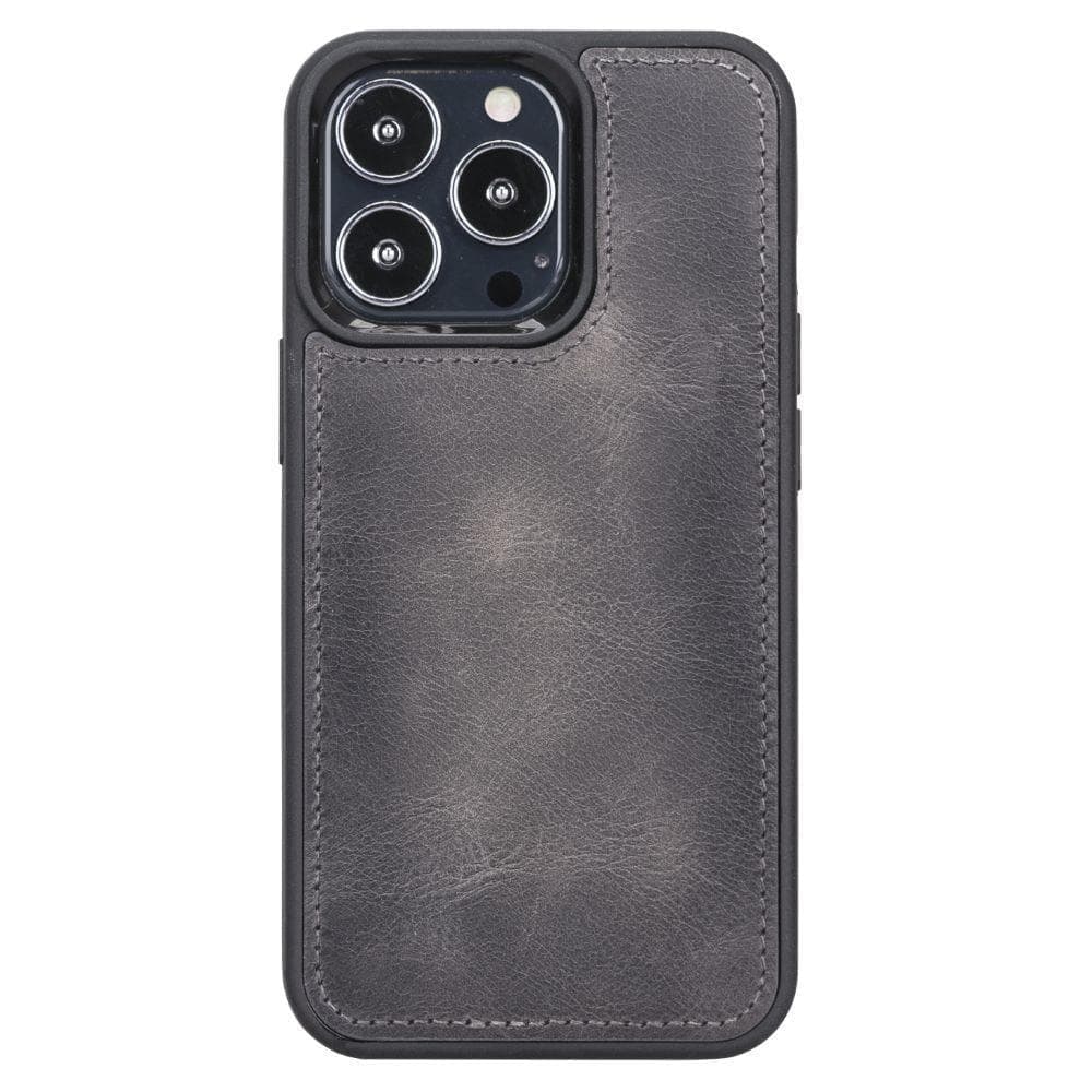 Magic iPhone 13 Series Detachable Genuine Leather Wallet Case - MW