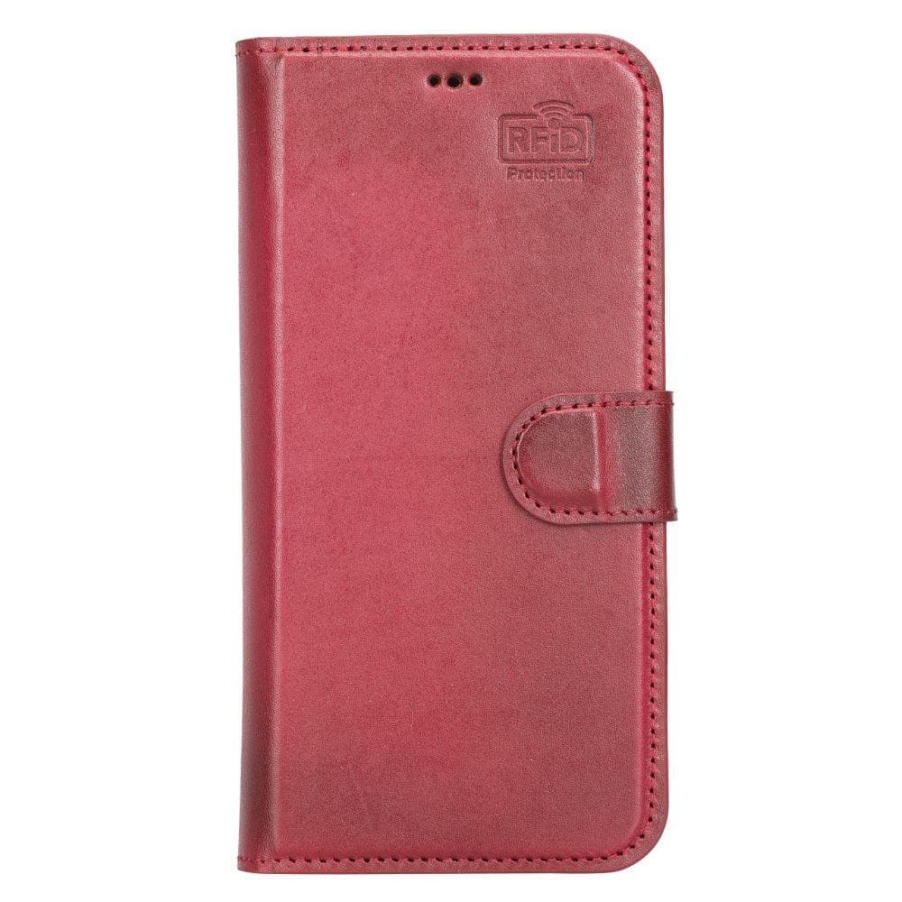 Magic iPhone 13 Series Detachable Genuine Leather Wallet Case - MW