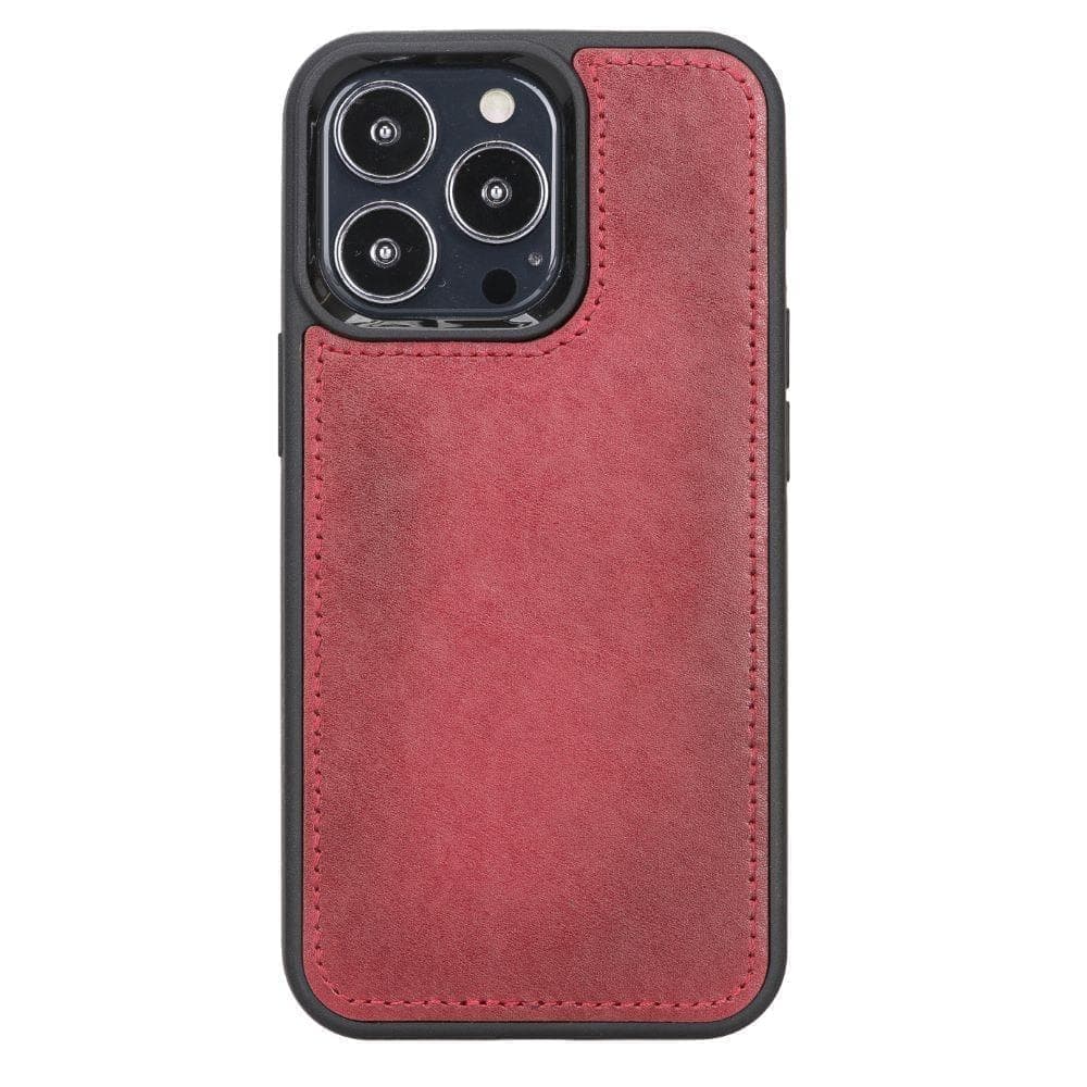 Magic iPhone 13 Series Detachable Genuine Leather Wallet Case - MW