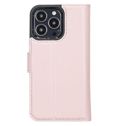 Magic iPhone 13 Series Detachable Genuine Leather Wallet Case - MW