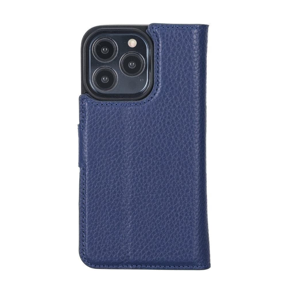 Magic iPhone 13 Series Detachable Genuine Leather Wallet Case - MW