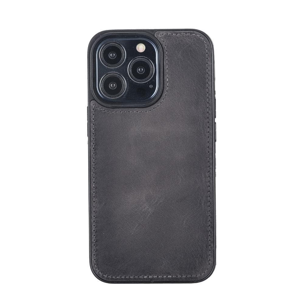 Magic iPhone 13 Series Detachable Genuine Leather Wallet Case - MW