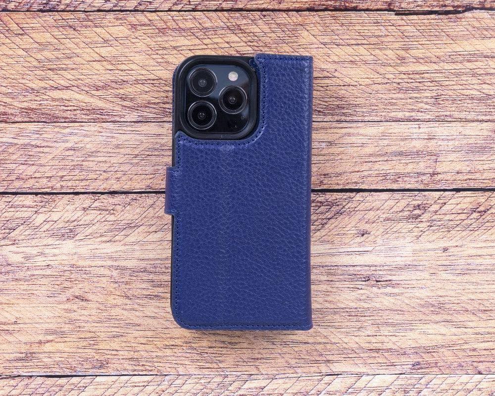 Magic iPhone 13 Series Detachable Genuine Leather Wallet Case - MW