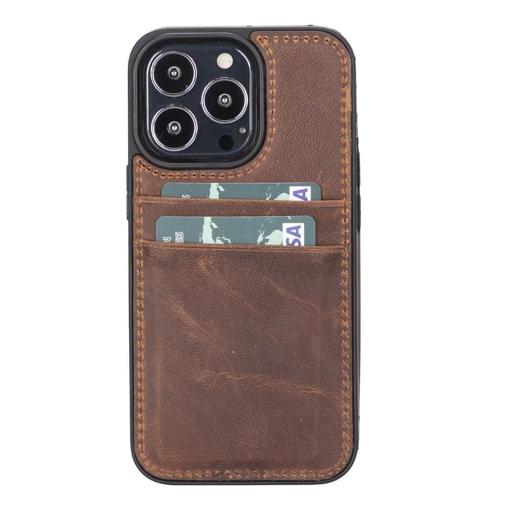 Flex Cover Card Holder iPhone 13 Series Genuine Leather Back Cover / FXC CCP