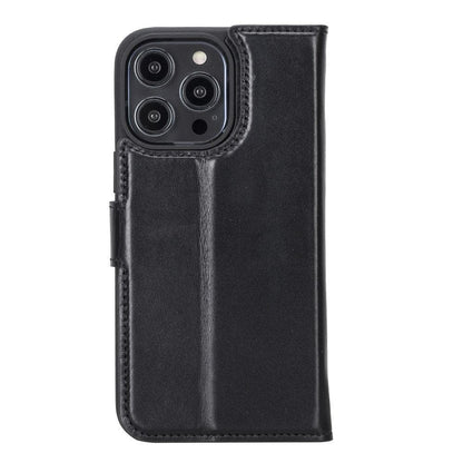 Magic iPhone 14 Series Detachable Genuine Leather Case / MW