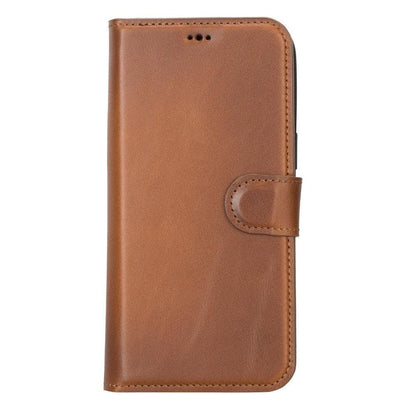 Magic iPhone 14 Series Detachable Genuine Leather Case / MW