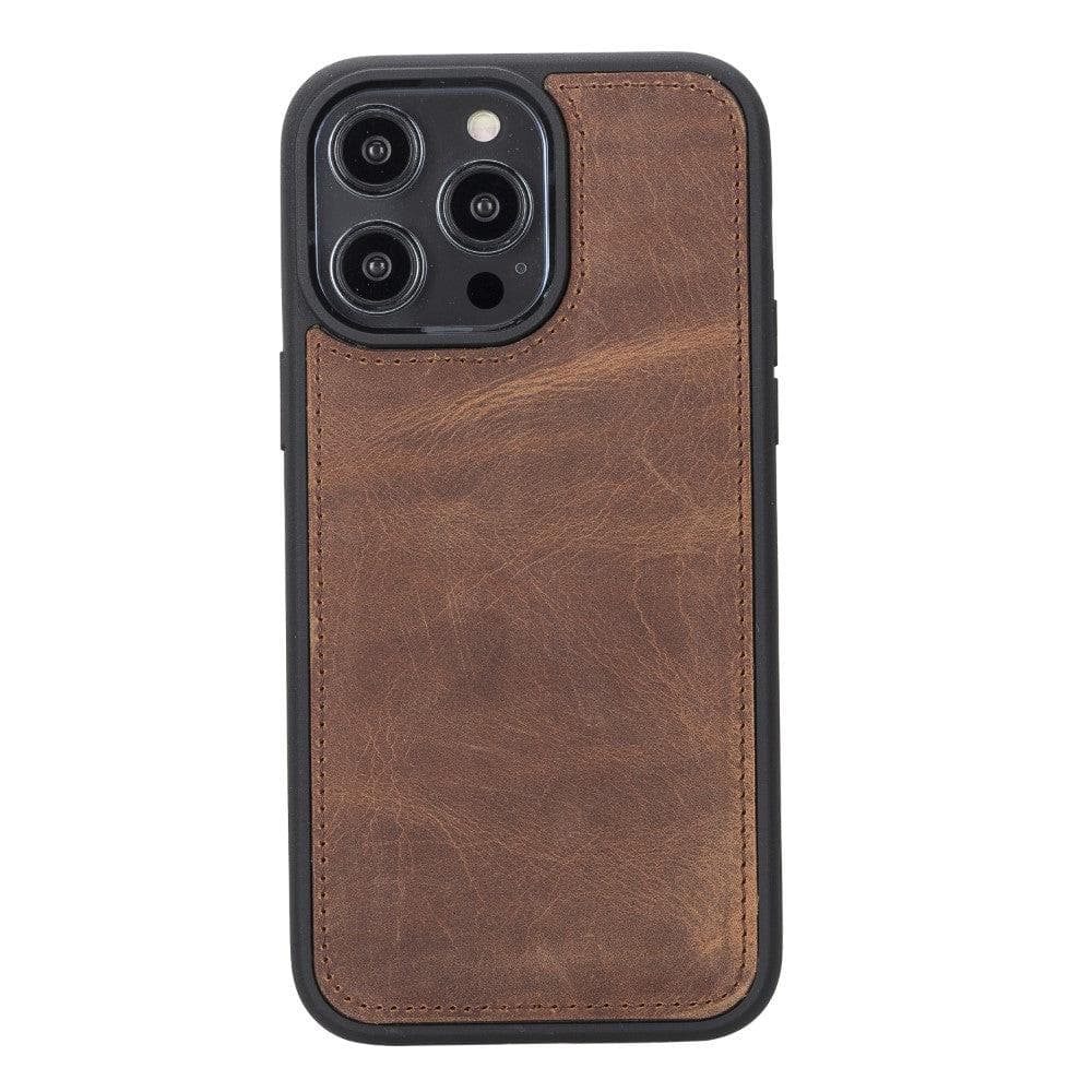 Magic iPhone 14 Series Detachable Genuine Leather Case / MW