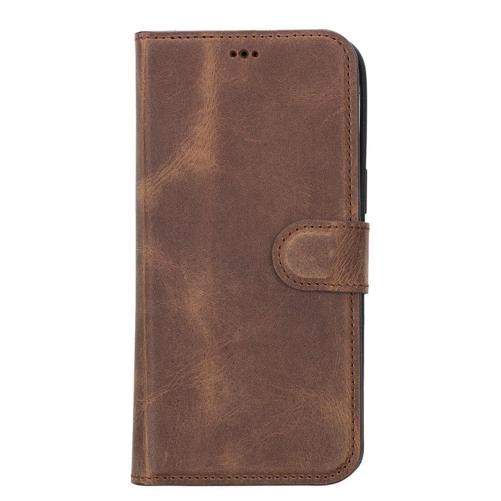 Magic iPhone 14 Series Detachable Genuine Leather Case / MW