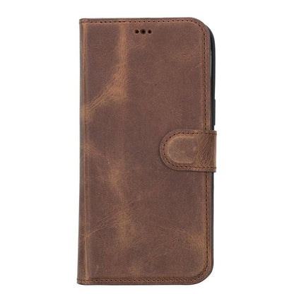 Magic iPhone 14 Series Detachable Genuine Leather Case / MW