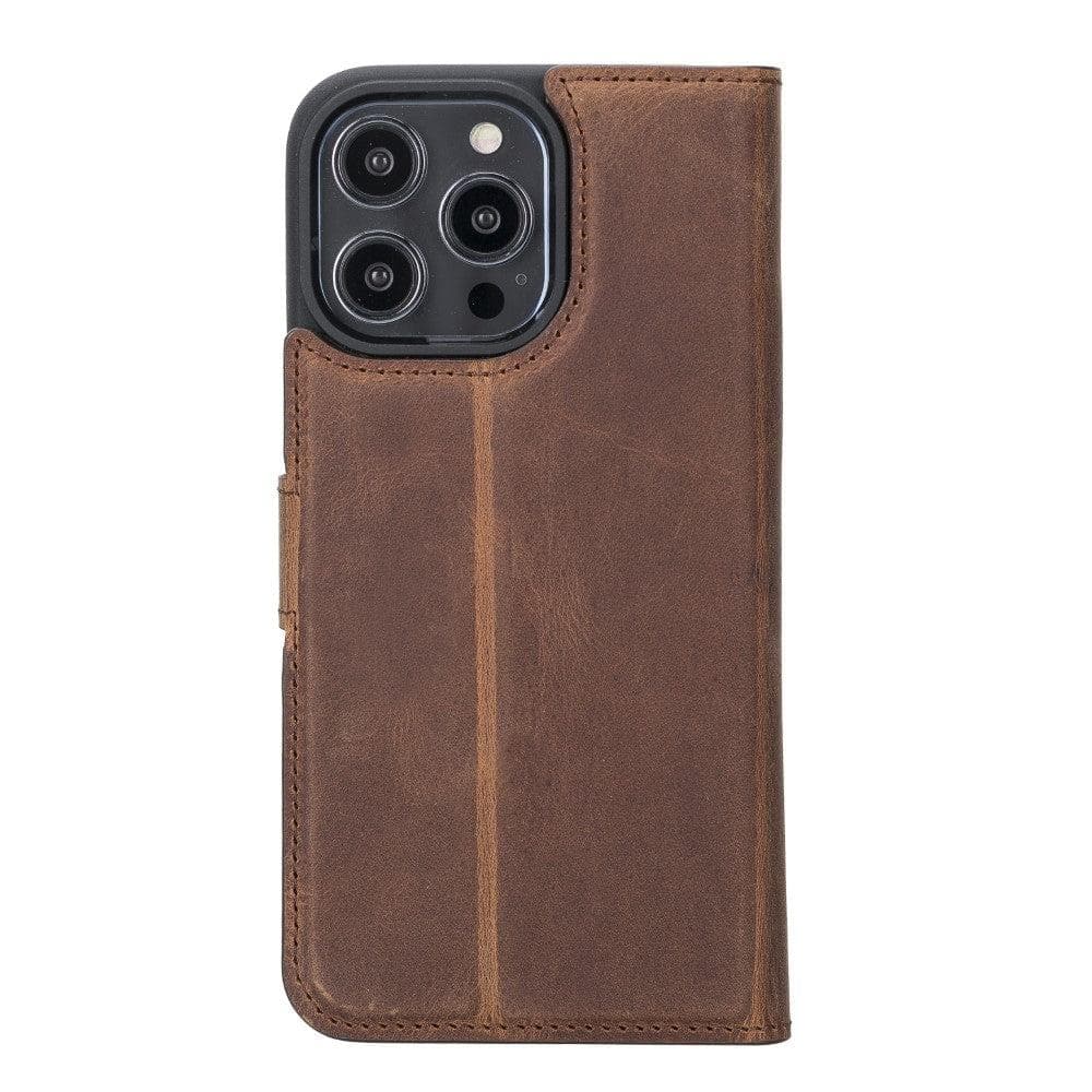 Magic iPhone 14 Series Detachable Genuine Leather Case / MW