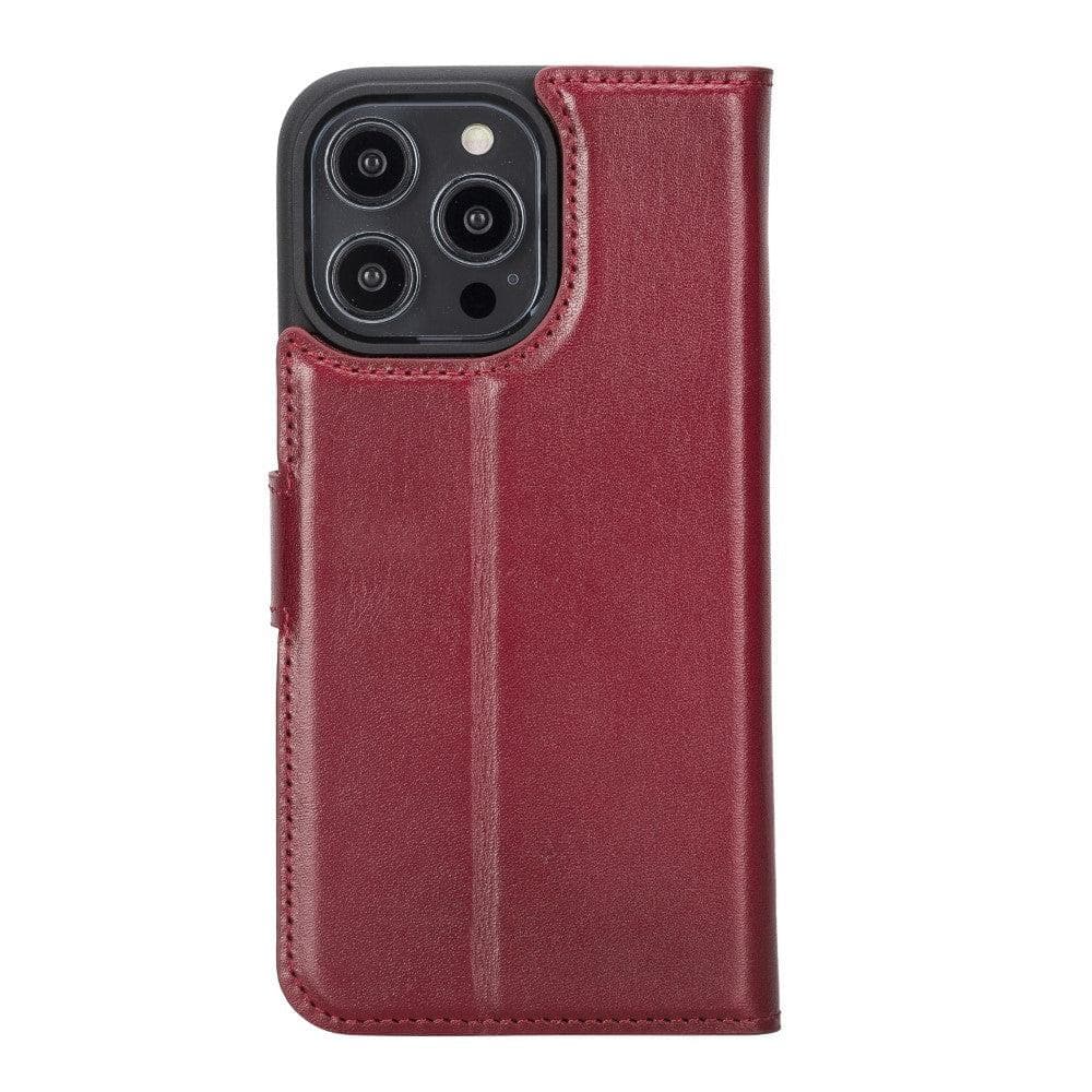 Magic iPhone 14 Series Detachable Genuine Leather Case / MW