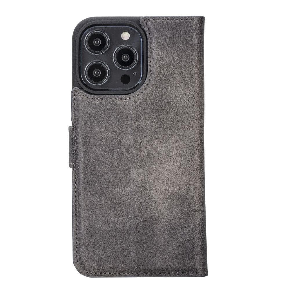 Magic iPhone 14 Series Detachable Genuine Leather Case / MW