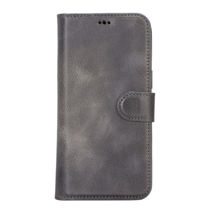 Magic iPhone 14 Series Detachable Genuine Leather Case / MW