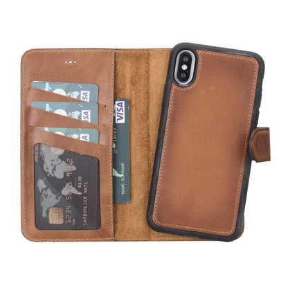 Magic iPhone X Series Detachable Genuine Leather Case / MW