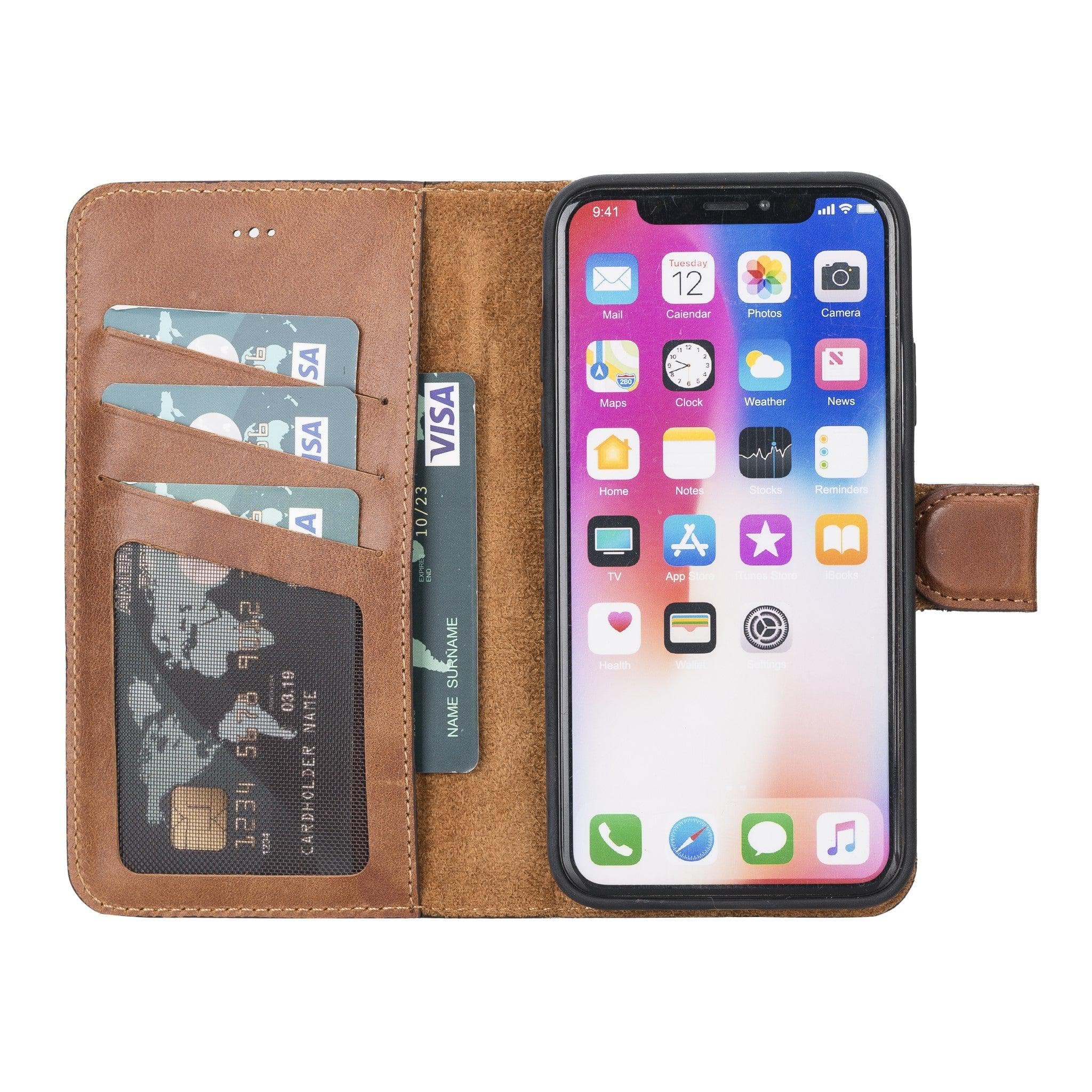 Magic iPhone XS Max Detachable Genuine Leather Case / MW