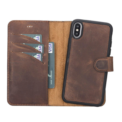 Magic iPhone X Series Detachable Genuine Leather Case / MW