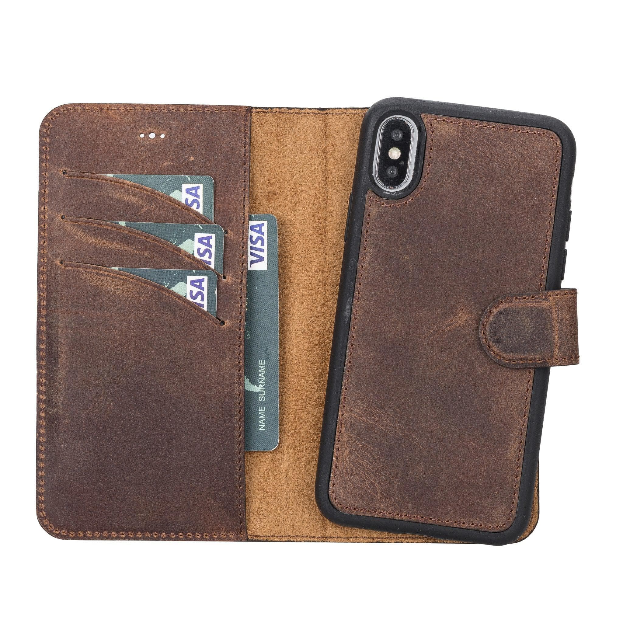 Magic iPhone XS Max Detachable Genuine Leather Case / MW