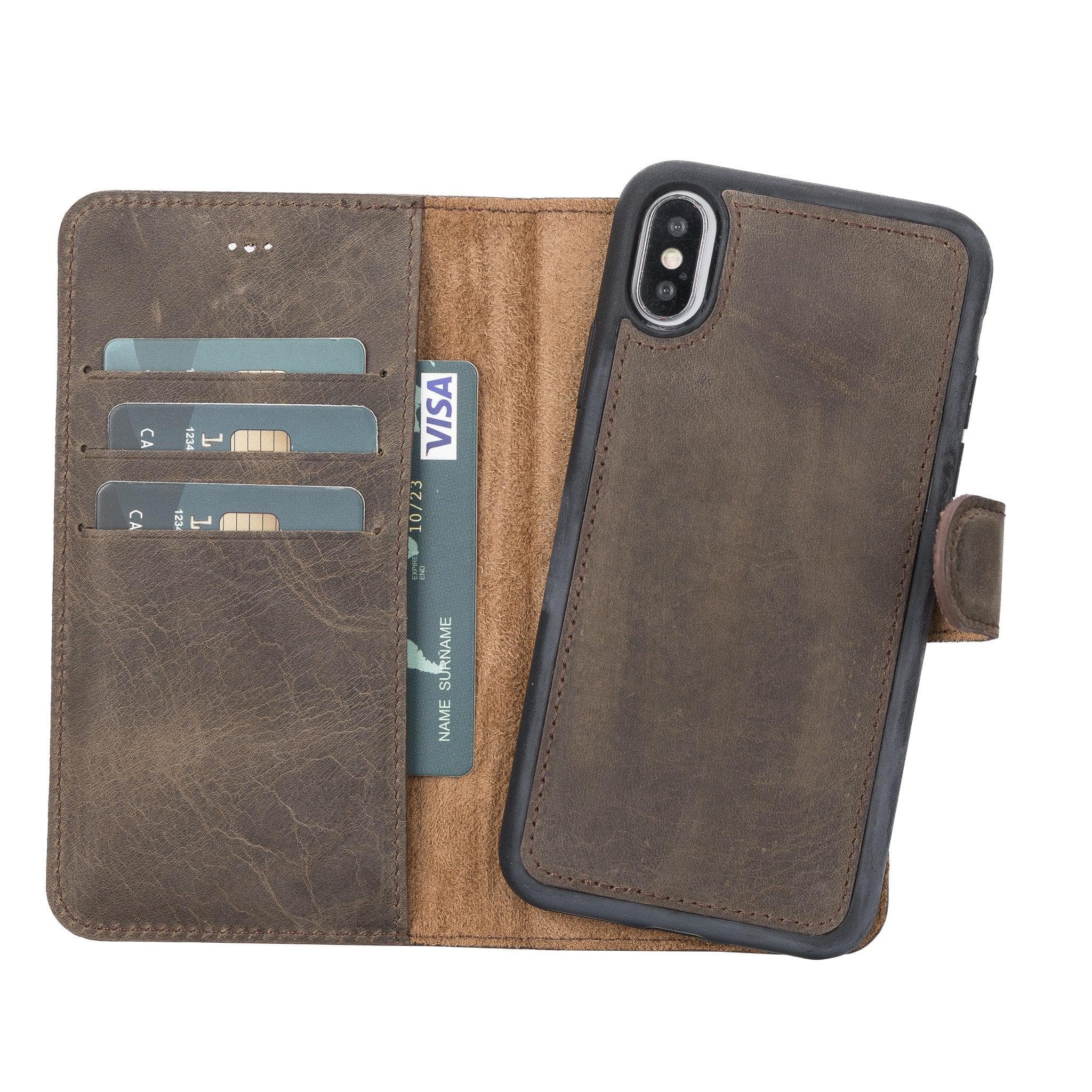 Magic iPhone XS Max Detachable Genuine Leather Case / MW