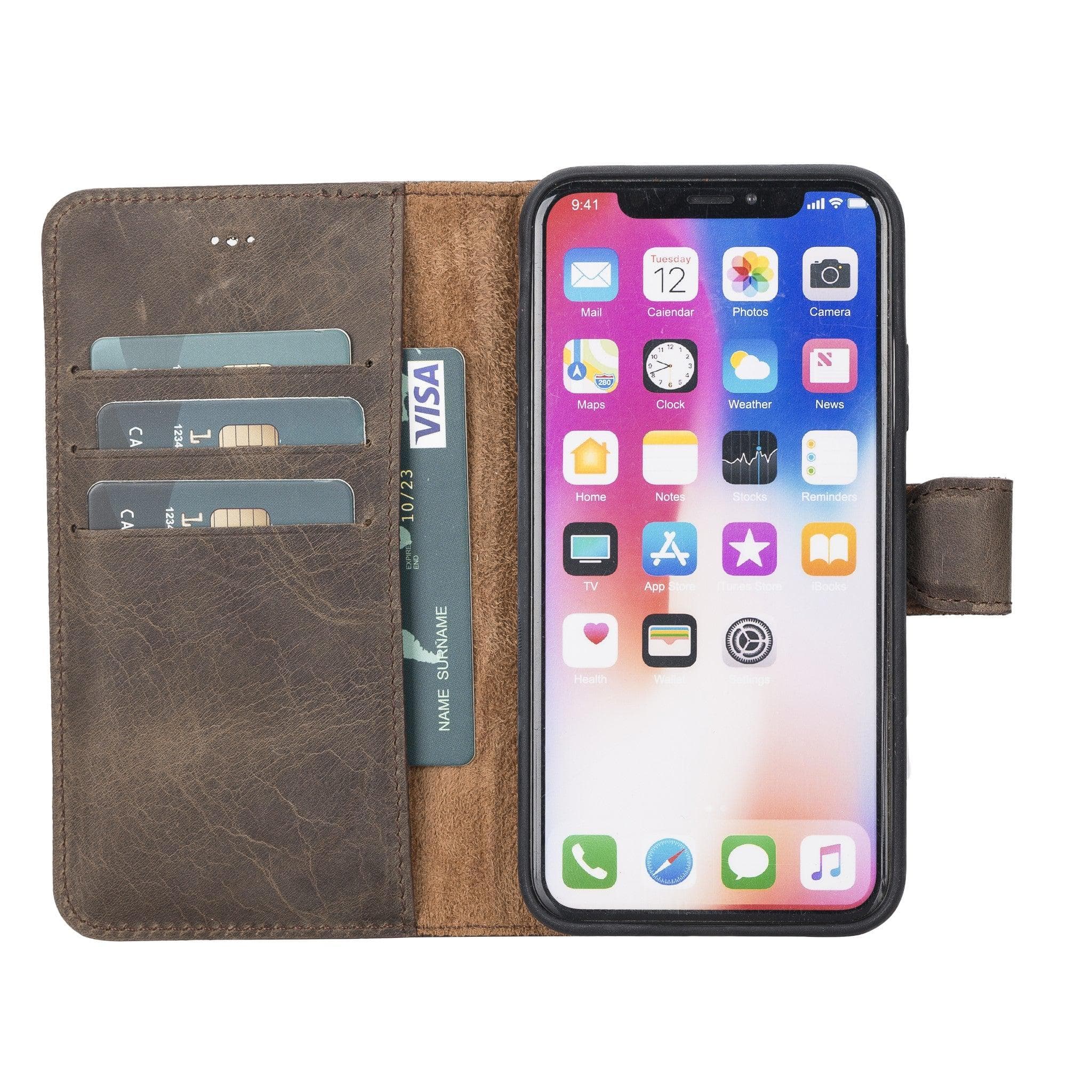 Magic iPhone XS Max Detachable Genuine Leather Case / MW