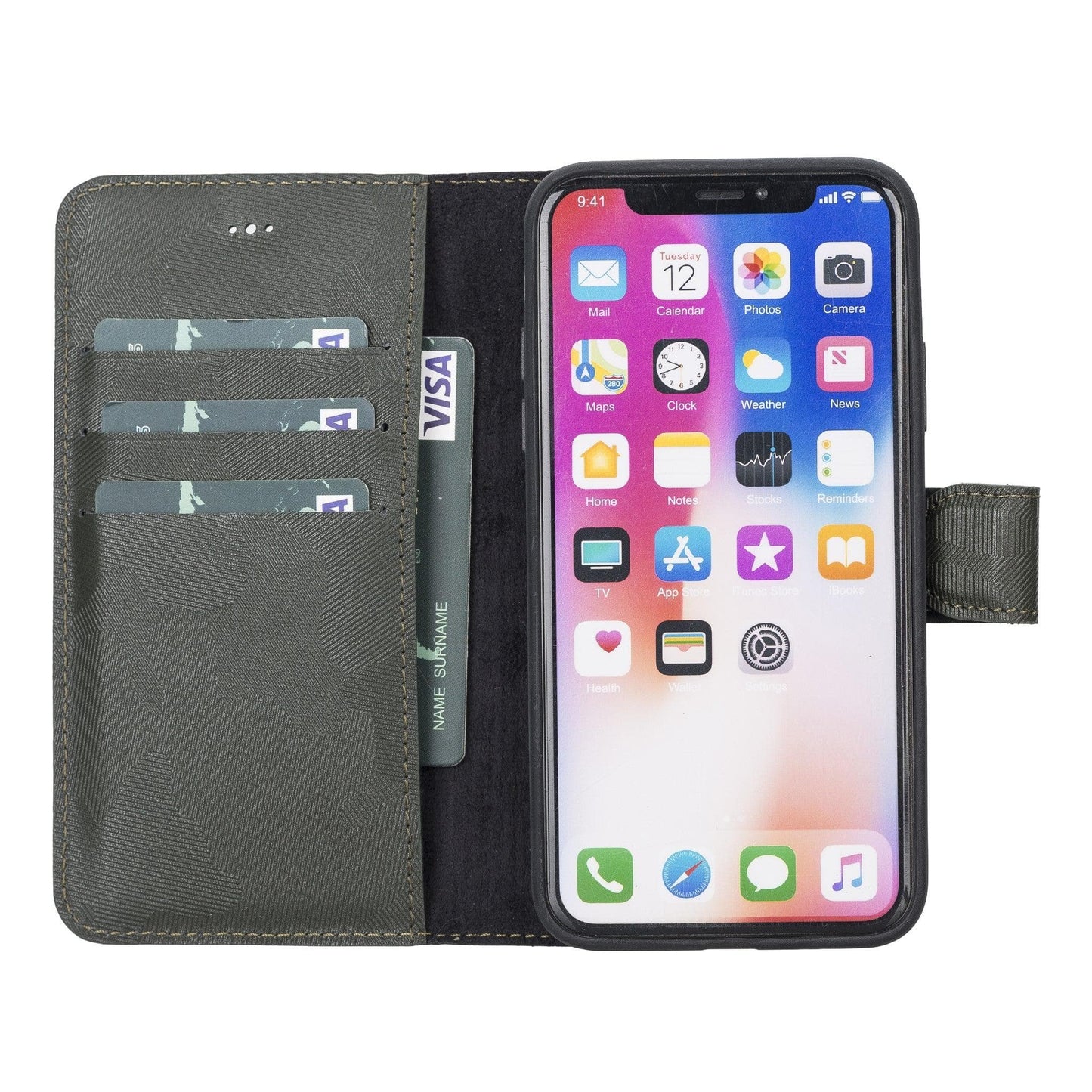 Magic iPhone X Series Detachable Genuine Leather Case / MW