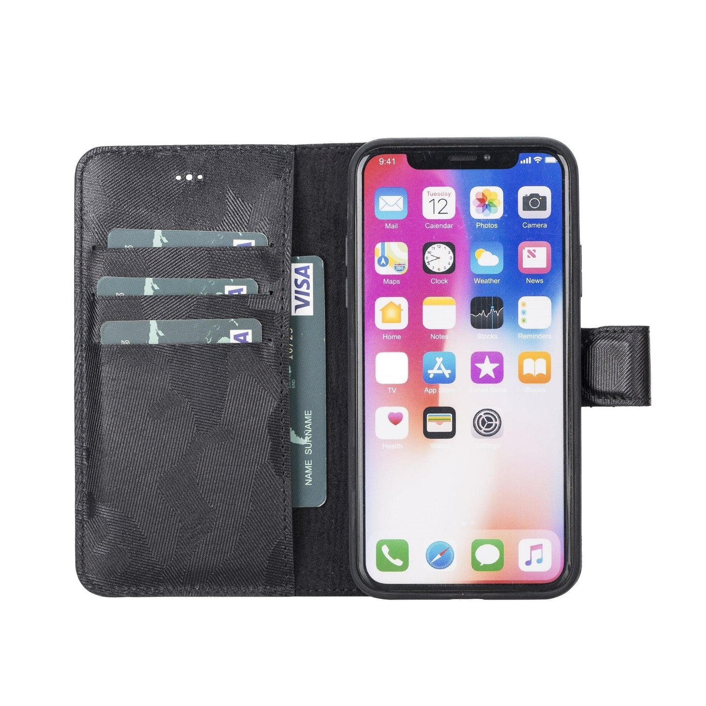 Magic iPhone XS Max Detachable Genuine Leather Case / MW