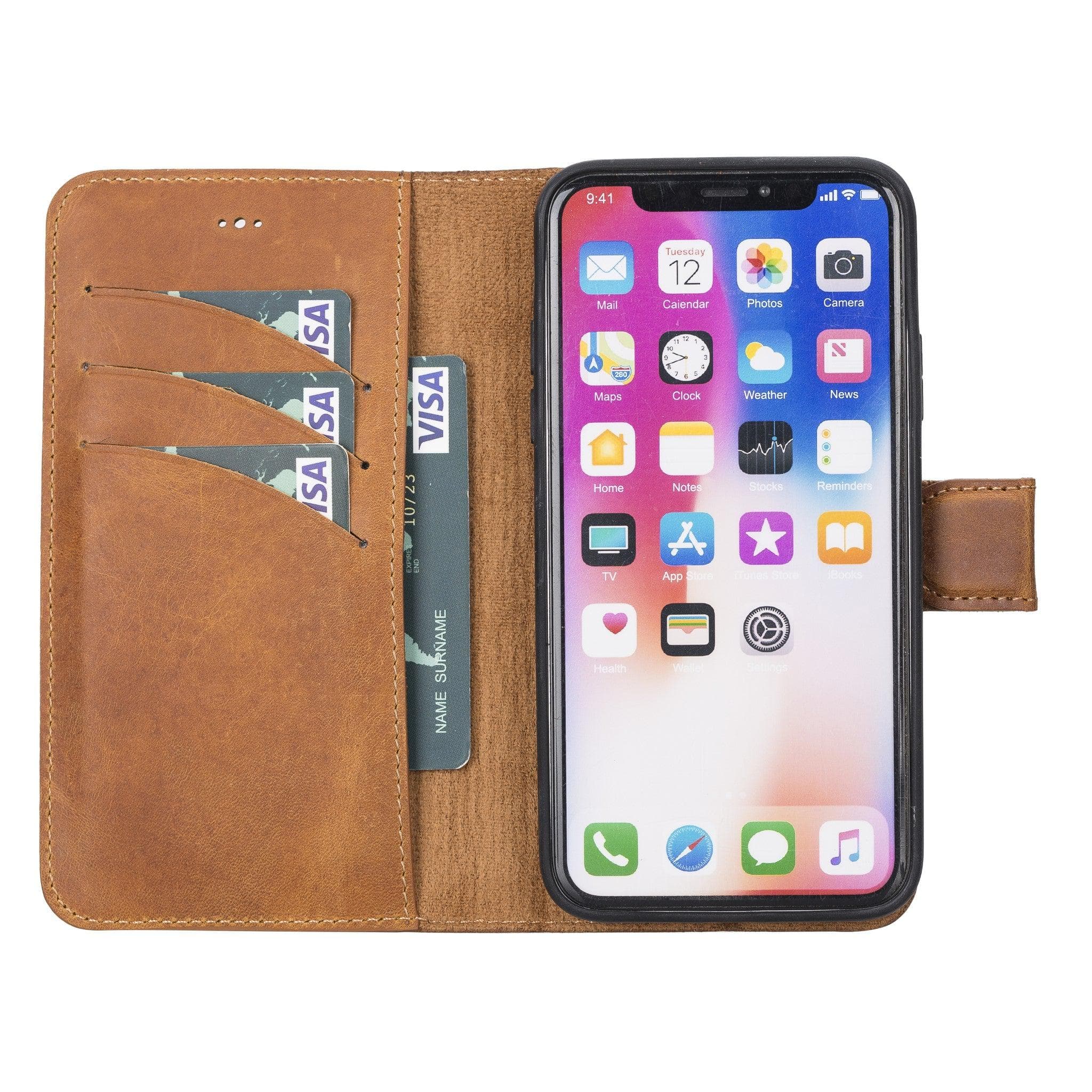 Magic iPhone X Series Detachable Genuine Leather Case / MW