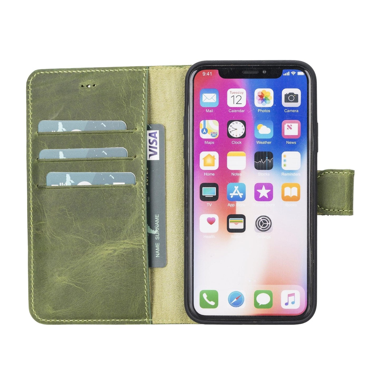 Magic iPhone XS Max Detachable Genuine Leather Case / MW