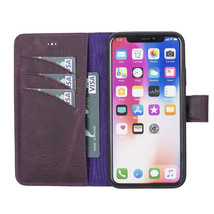 Magic iPhone X Series Detachable Genuine Leather Case / MW