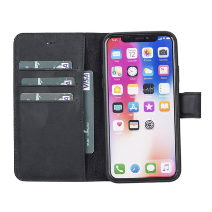 Magic iPhone X Series Detachable Genuine Leather Case / MW