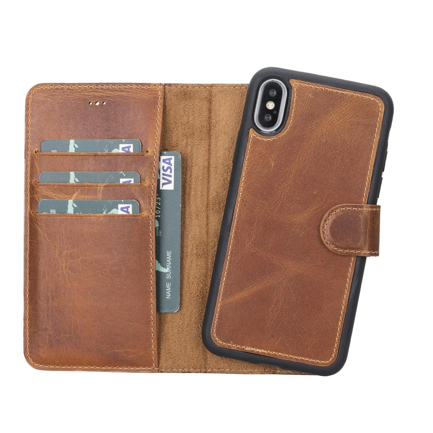 Magic iPhone X Series Detachable Genuine Leather Case / MW