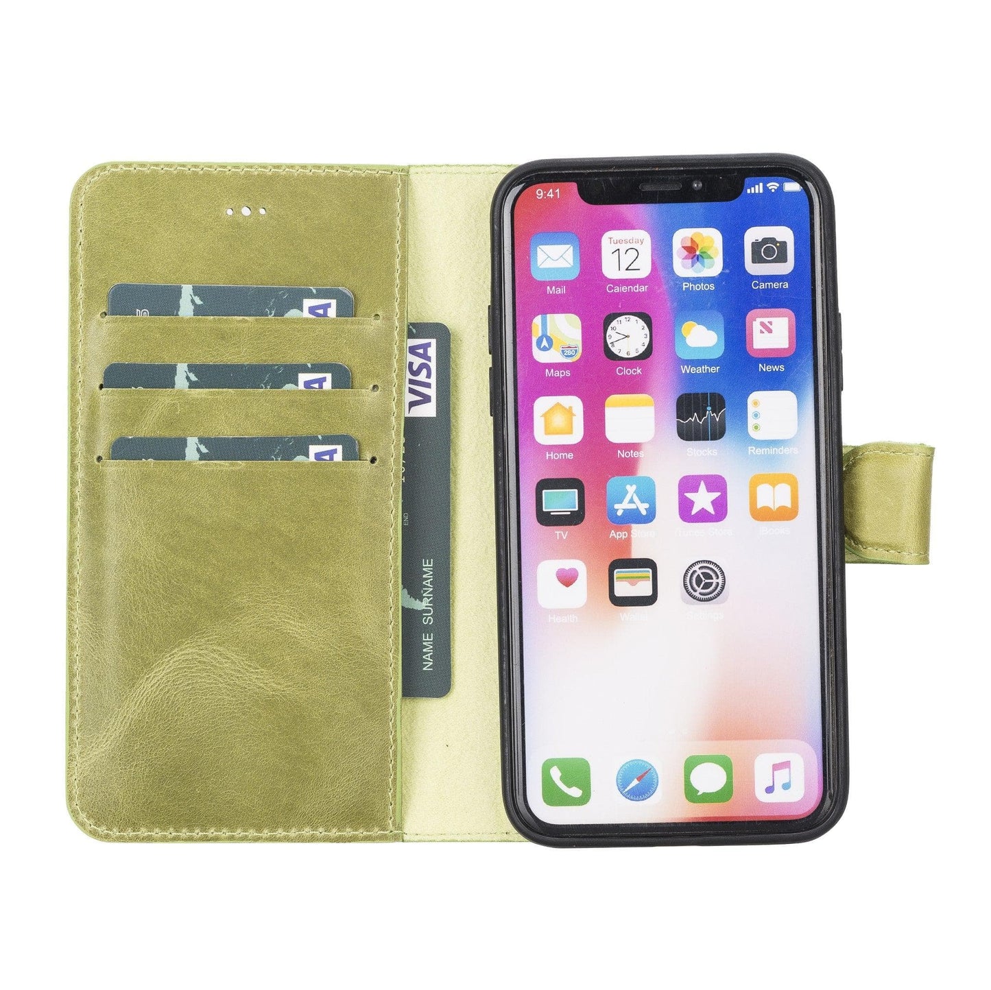 Magic iPhone XS Max Detachable Genuine Leather Case / MW