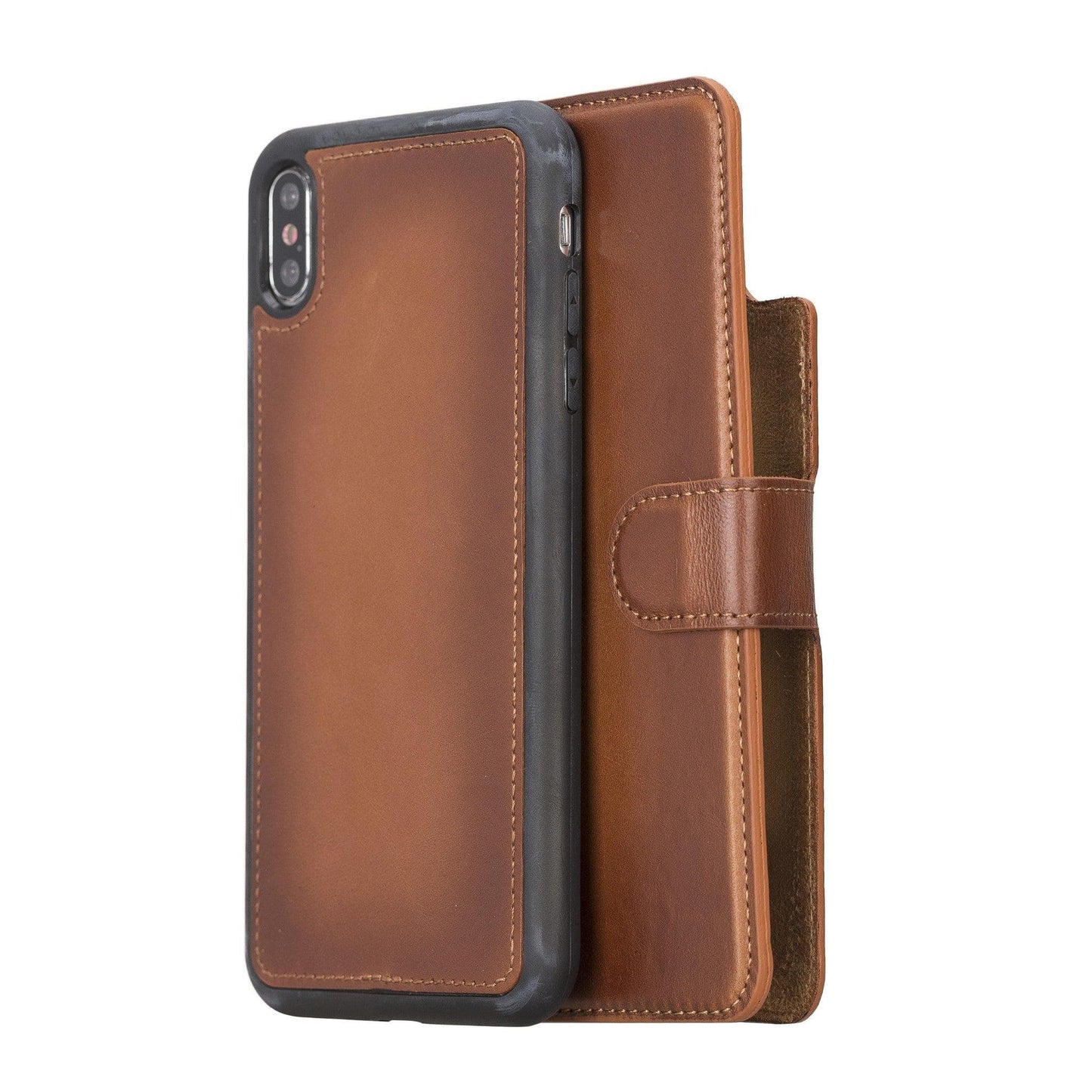 Magic iPhone XS Max Detachable Genuine Leather Case / MW