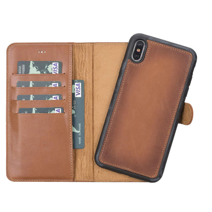 Magic iPhone XS Max Detachable Genuine Leather Case / MW