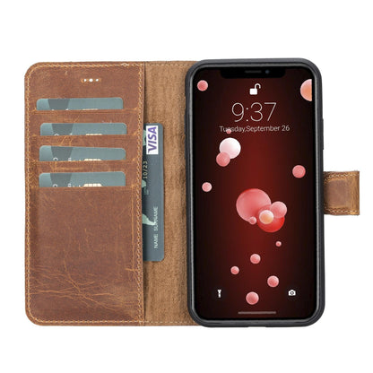 Magic iPhone XS Max Detachable Genuine Leather Case / MW