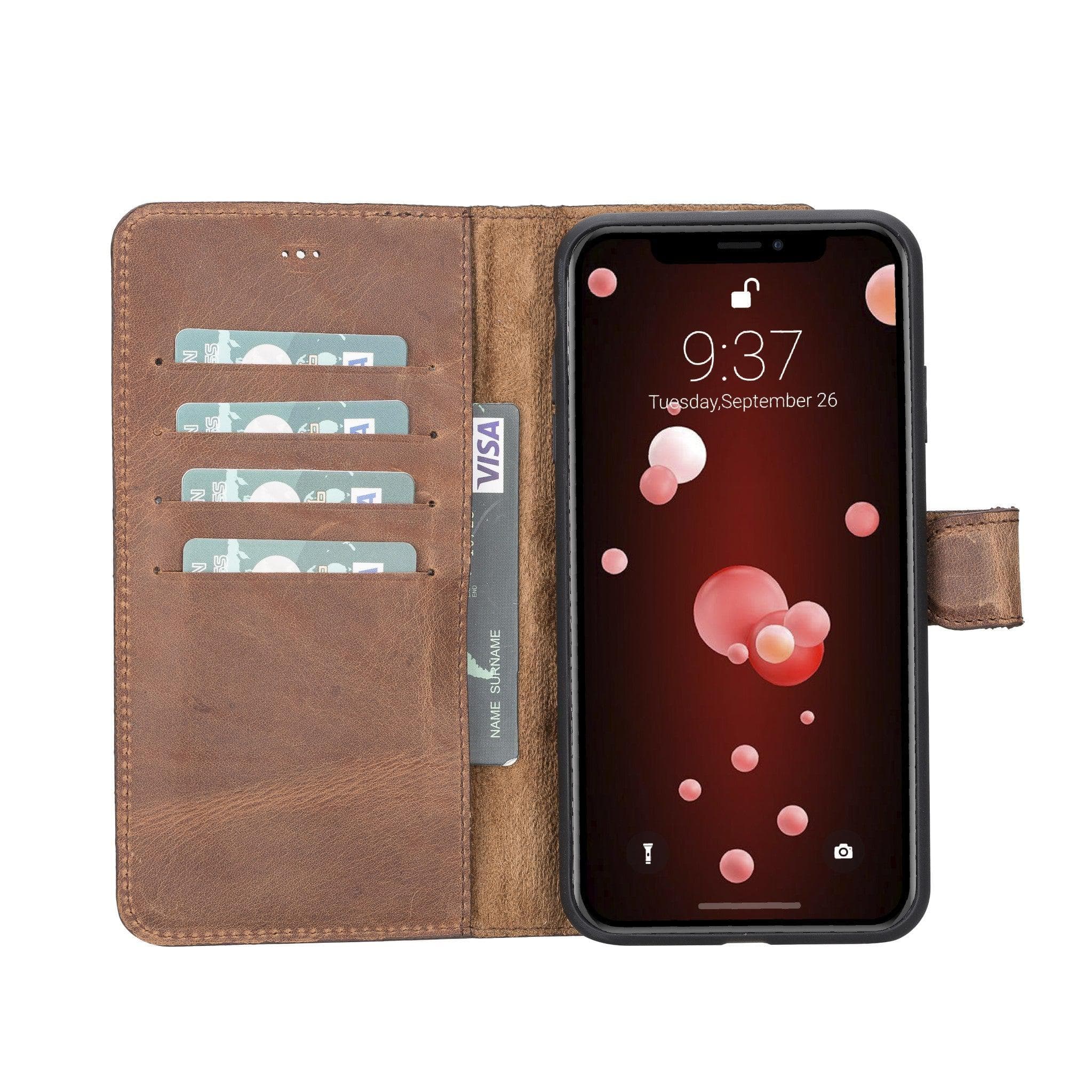 Magic iPhone XS Max Detachable Genuine Leather Case / MW