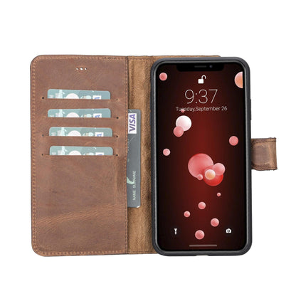 Magic iPhone XS Max Detachable Genuine Leather Case / MW