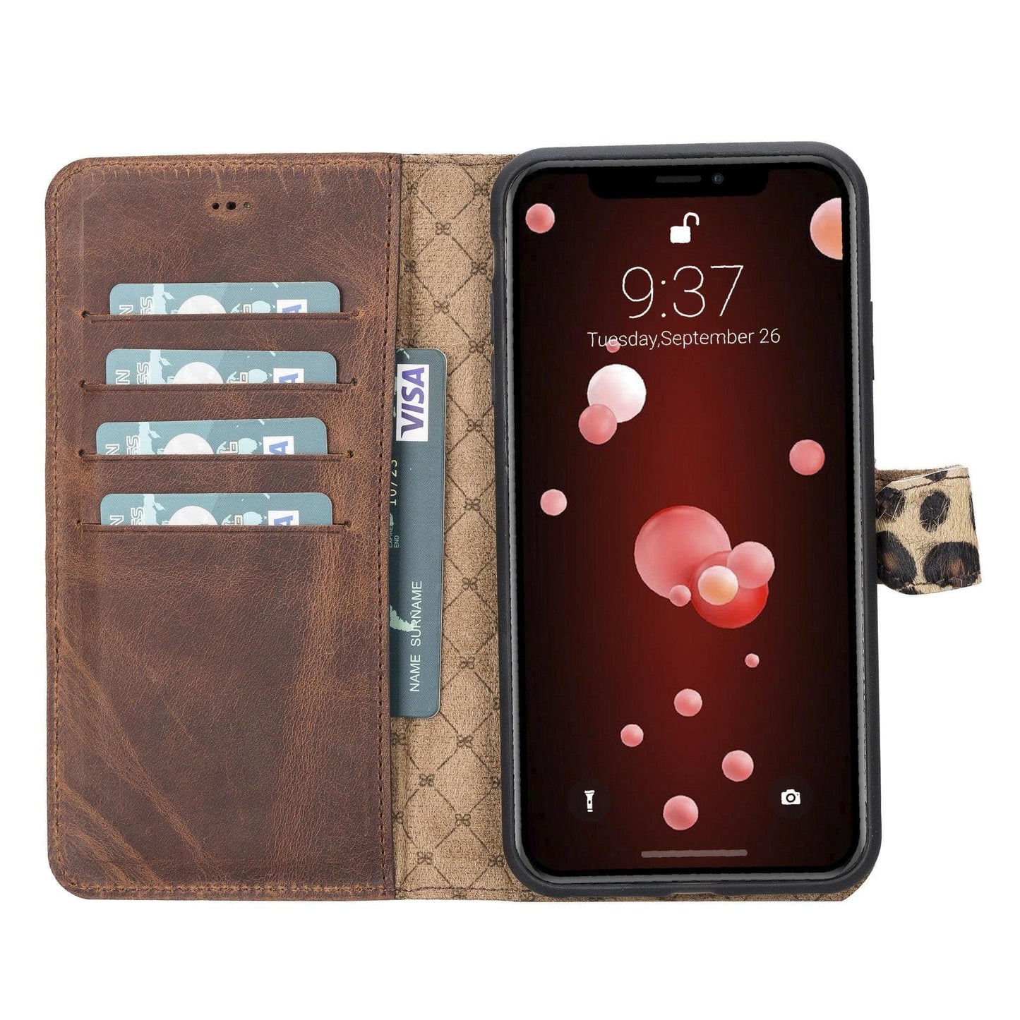 Magic iPhone XS Max Detachable Genuine Leather Case / MW